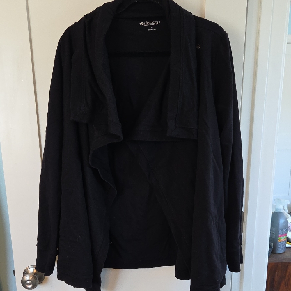 Ideology Women's Black Open Front Blazer